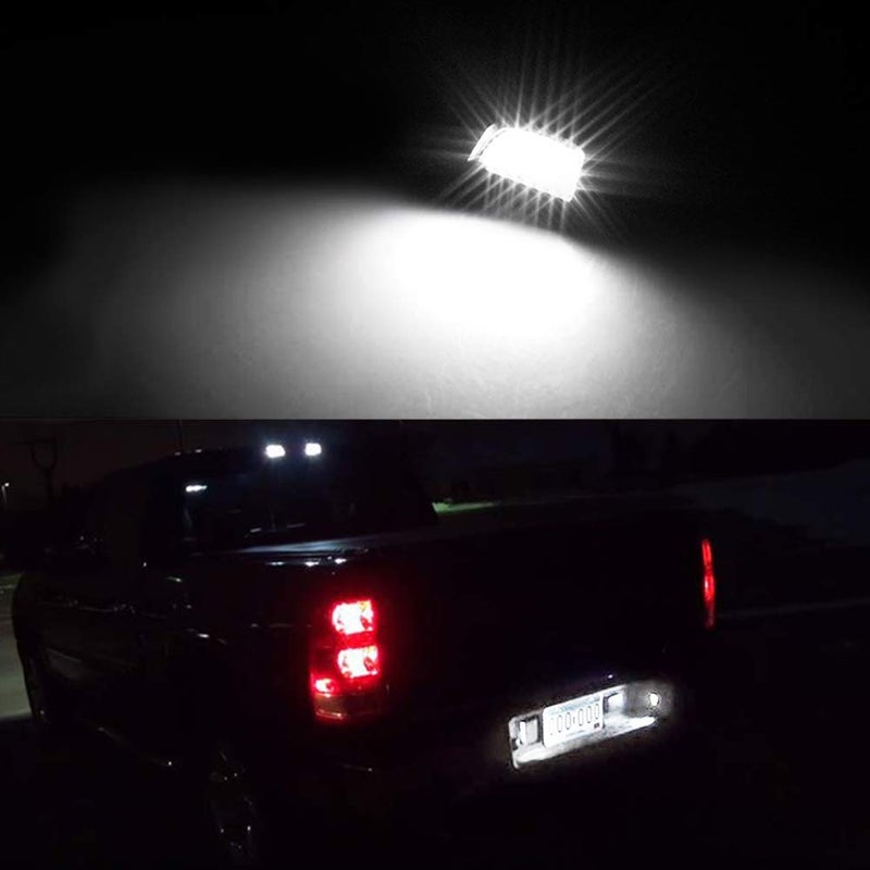 MOFORKIT License Plate Light White Compatible with Chevy GMC Pickup Truck 1999 to 2013 Silverado, Sierra Suburban Tahoe Yukon - Image 5